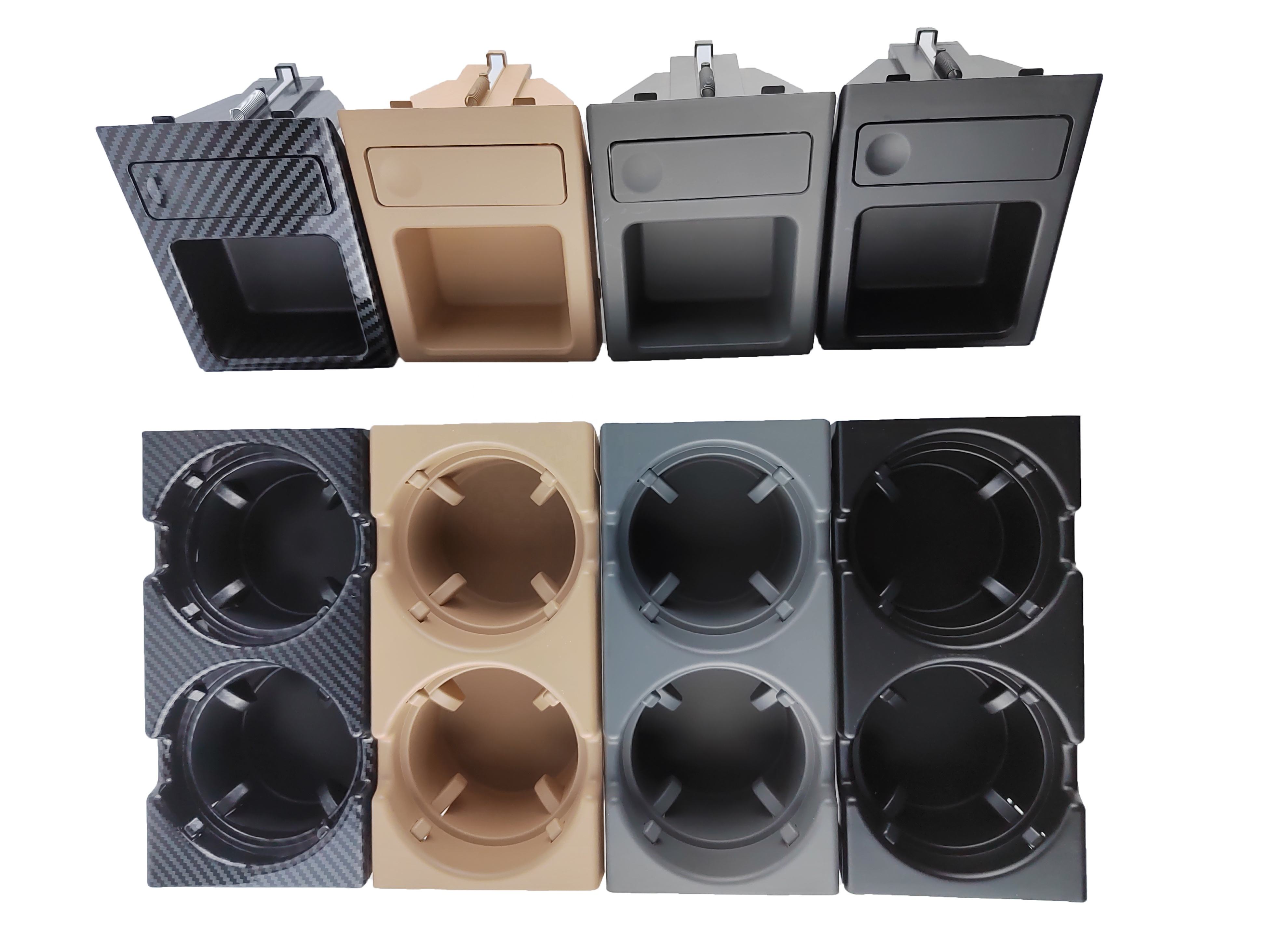 Jinzun JZ-CH03 Beige Car Cup Holder Coin Box Co<i></i>nsole for BMW 3 Series E46 (06-19) - 51168217959